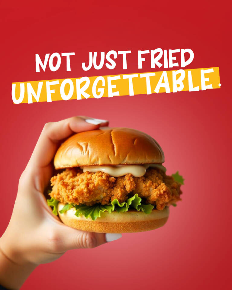 F&B social media design showcasing food photography and restaurant branding.