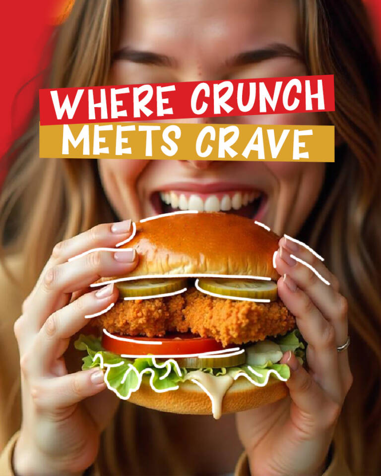 F&B social media design showcasing food photography and restaurant branding.